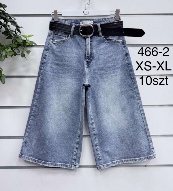 Rybaczki damskie jeans Roz XS-XL, 1 Kolor .Paczka 10 szt